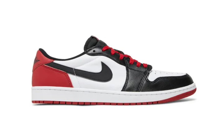 AIR JORDAN 1 LOW BLACK TOE