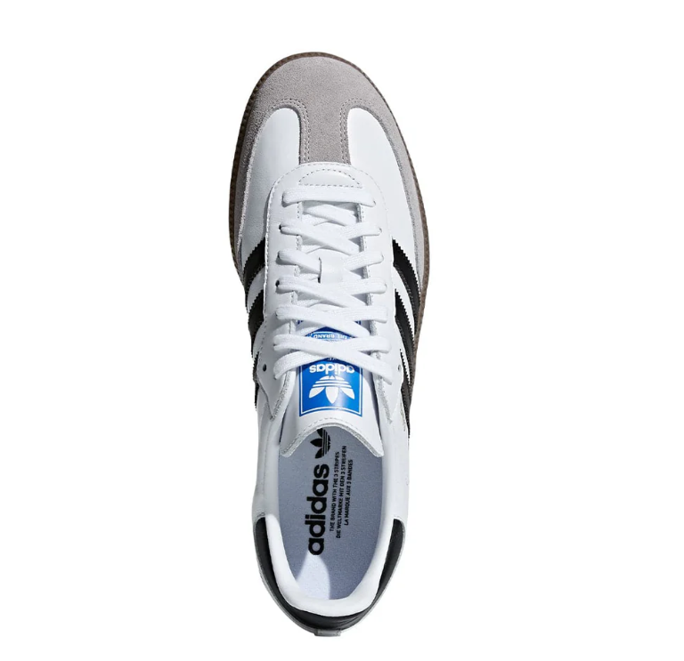 ADIDAS SAMBA WHITE & BLACK