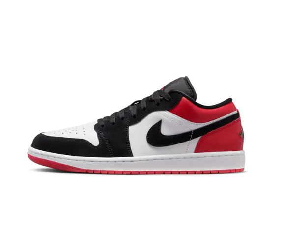 AIR JORDAN 1 LOW BLACK TOE